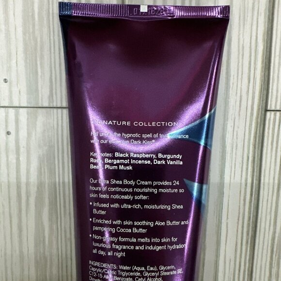 Bath and Body Works Dark Kiss 24 HR Ultra Shea Body Cream 8 oz - Picture 5 of 7